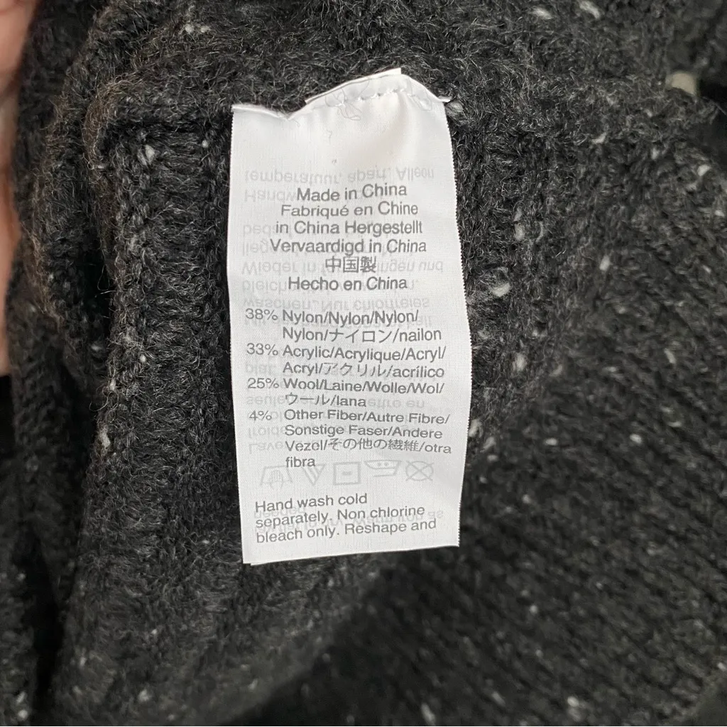 NWT Madewell Donegal Wool Blend Mockneck Sweater in Coziest Yarn - Image 4