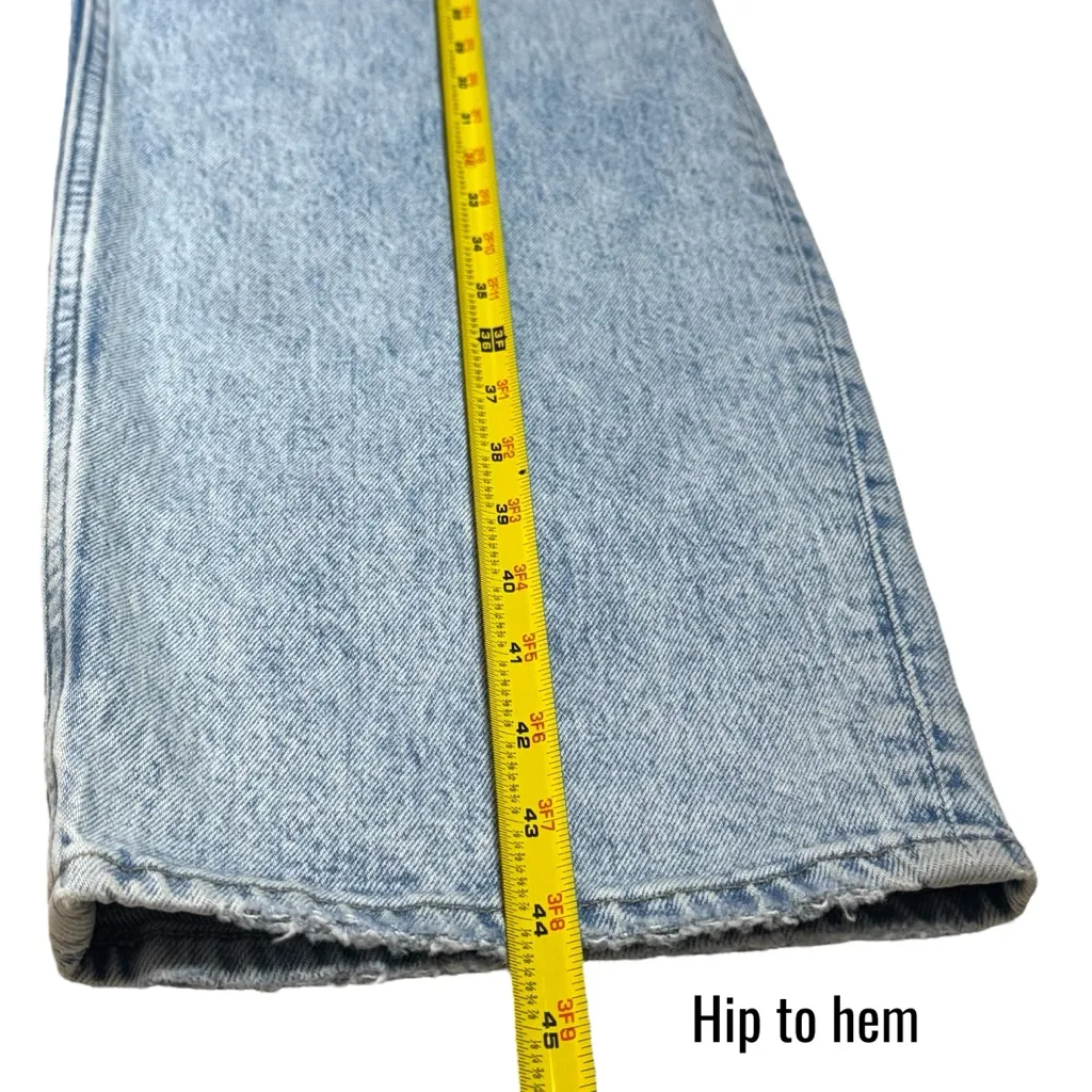 NEW Abercrombie & Fitch The 90’s Straight Ultra High Rise Comfort Jeans 34/18L - Image 11