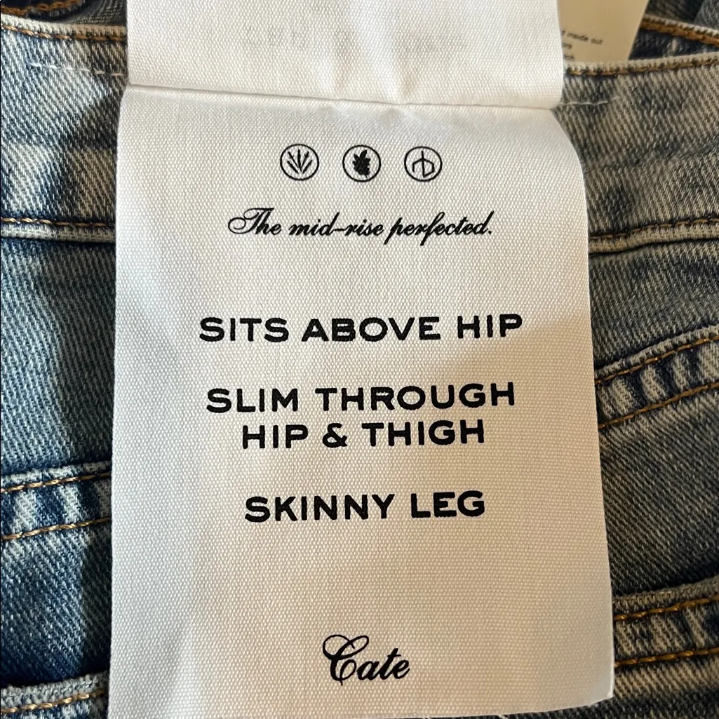 Rag & Bone Stella Cate Mid Rise Skinny Jean Medium Indigo Wash 28 x 30 NWT - Image 12