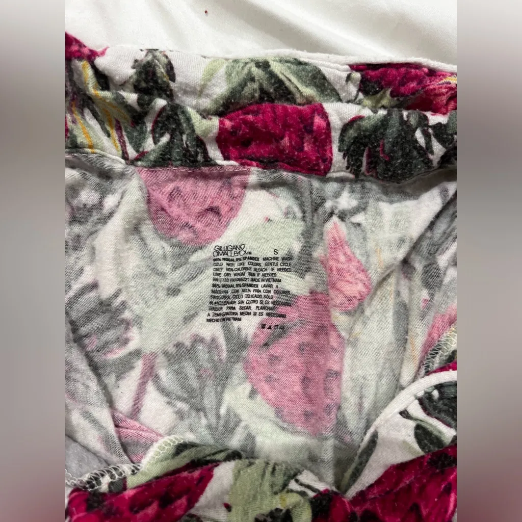 Charter Club Pink and Green Floral Blouse - Image 2