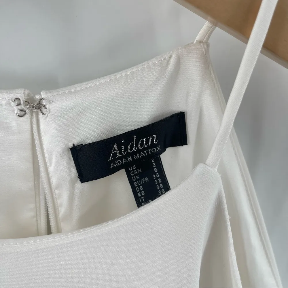 NEW AIDAN BY AIDEN MATTOX Dress Size 2 Tiered Halter Bridal Wedding Bride NWOT - Image 7