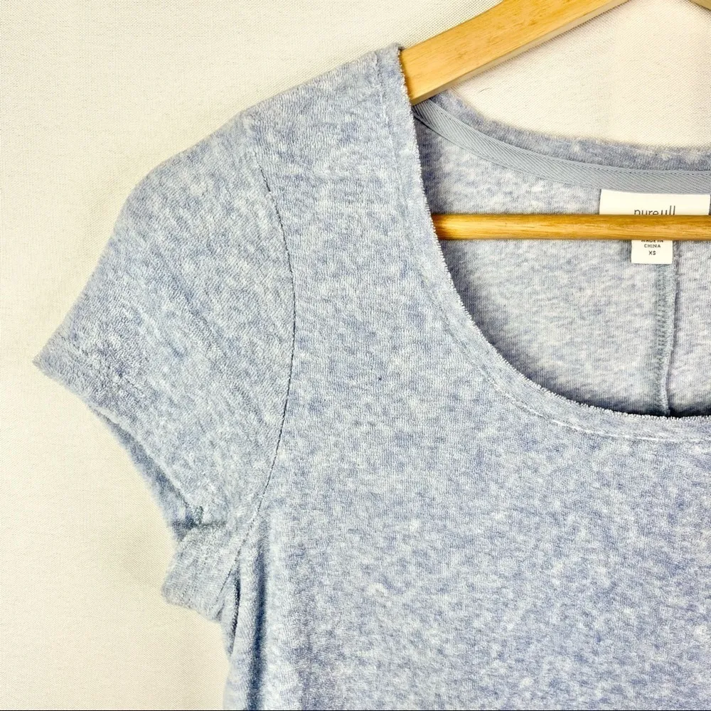 J. Jill Pure Jill Light Blue Terry Swing Mini Dress XS - Image 5