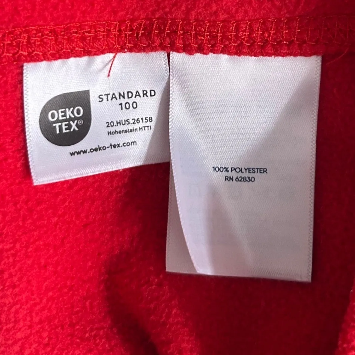 Lands End Fleece Pullover 1X Red - Image 9