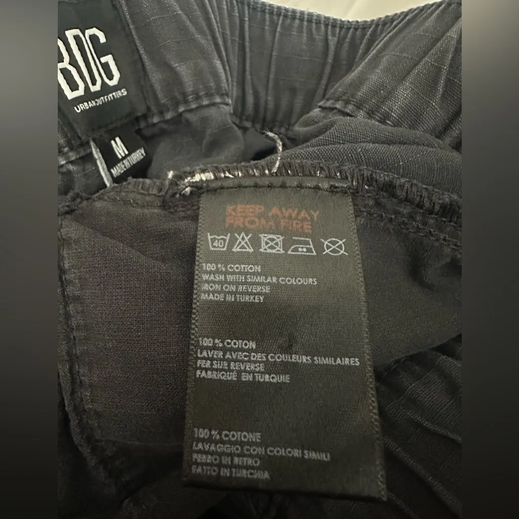 BDG Navy Cargo Mini Skirt Size Medium Cotton - Image 4