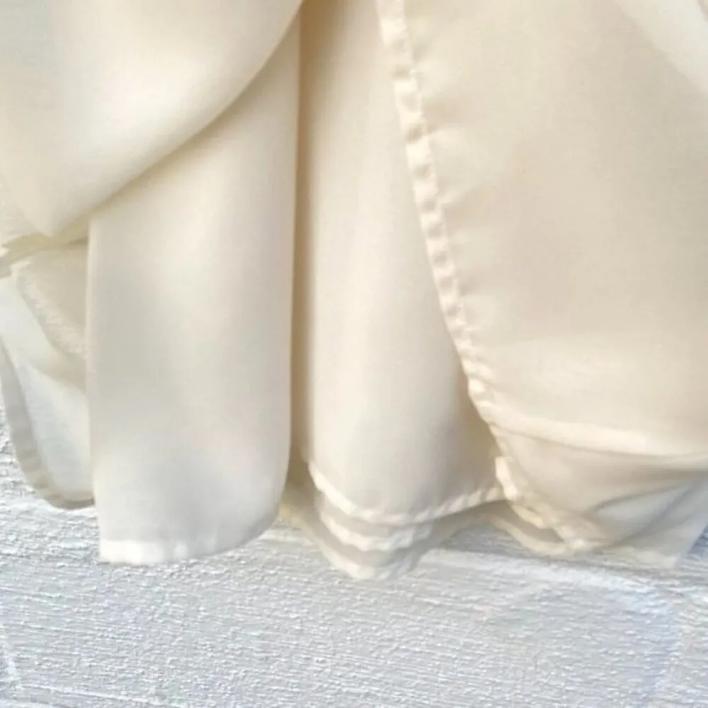 Tank Top Size 18 Keyhole Chest Chiffon Beige Top 1X - Image 5