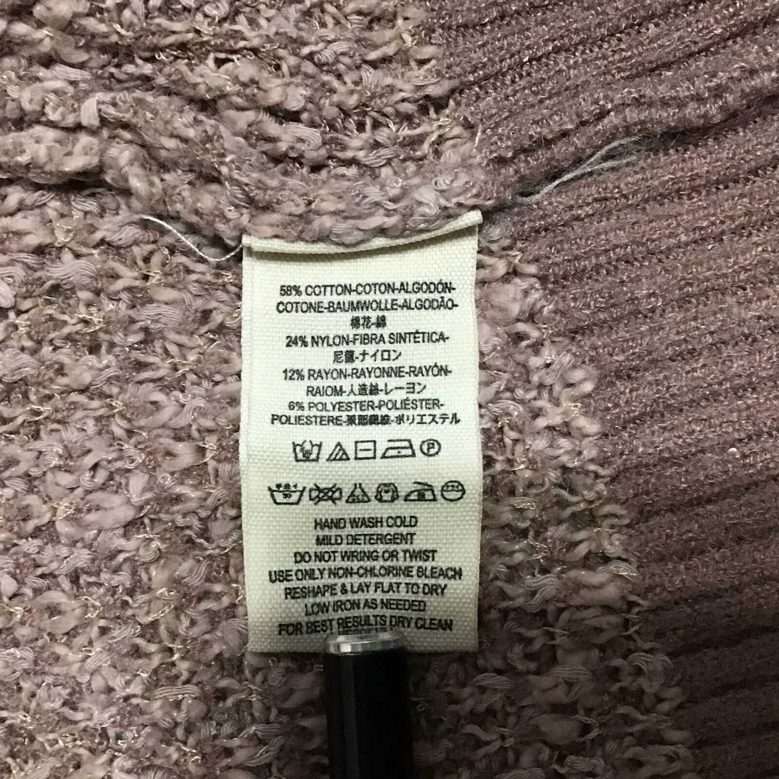 Free People By Your Side Mauve Sweater Long Sleeve Cowl Neck Do A Little Tuck Sm - Image 2