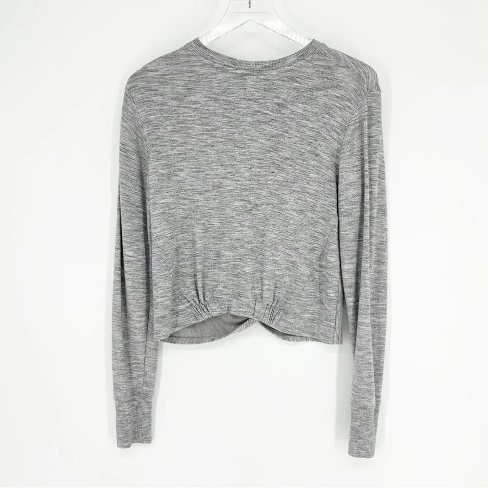 Athleta Twist Front Coaster Sweatshirt XS Grey - Image 3