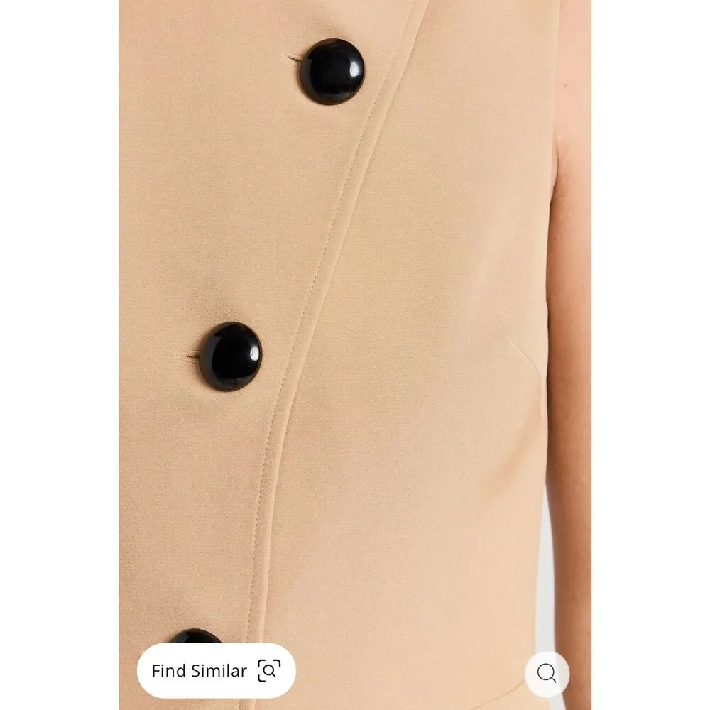 ALEXIS classic retro Midi Lena Dress In Camel  Large - Image 4