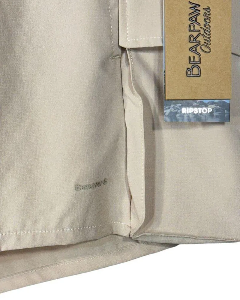BearPaw Outdoors Large Ripstop Shorts Lightweight Cargo Pockets Pull-On Stretch - Image 3