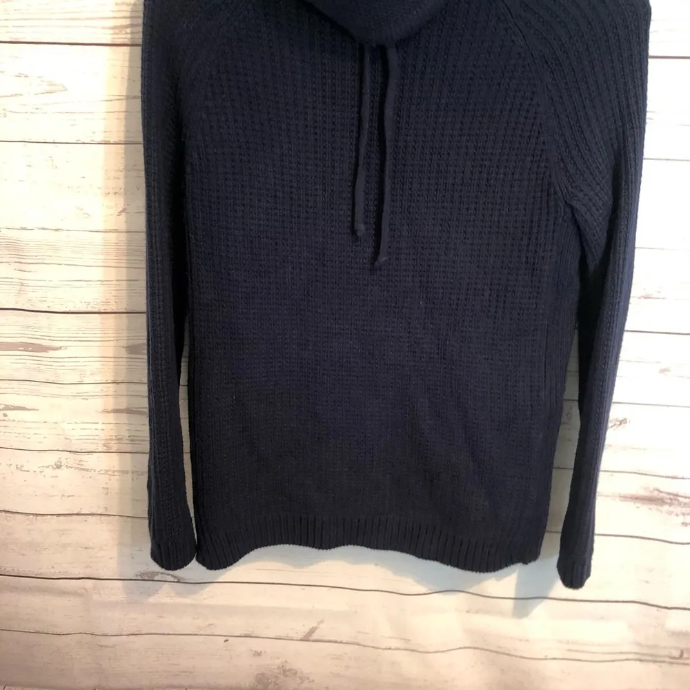 Athleta Borealis Cowl Neck Navy Sweater - Image 5