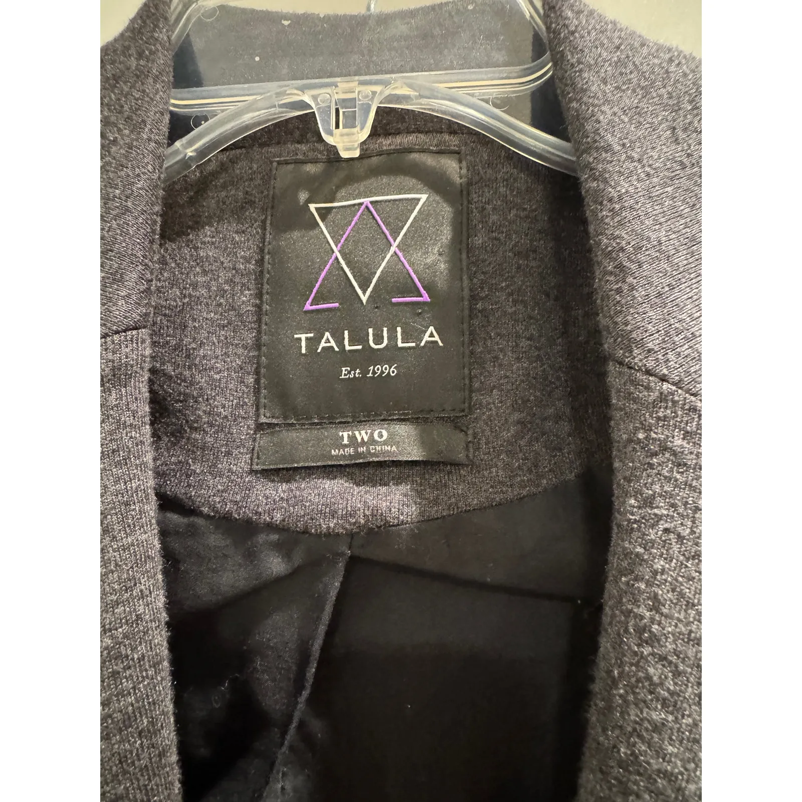 Aritzia Talula Pima Cotton Blazer Grey Size 2 - Image 3