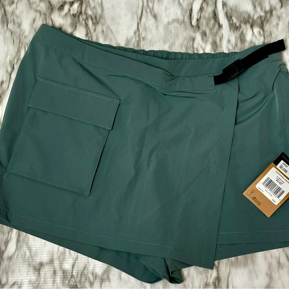 The North Face Goblin Blue Skorts Adjustable Skirt Front Utility Vibes Quick Dry - Image 2