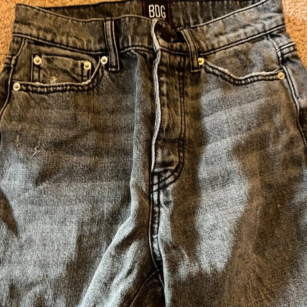 BDG slim straight black jeans 24 - Image 4