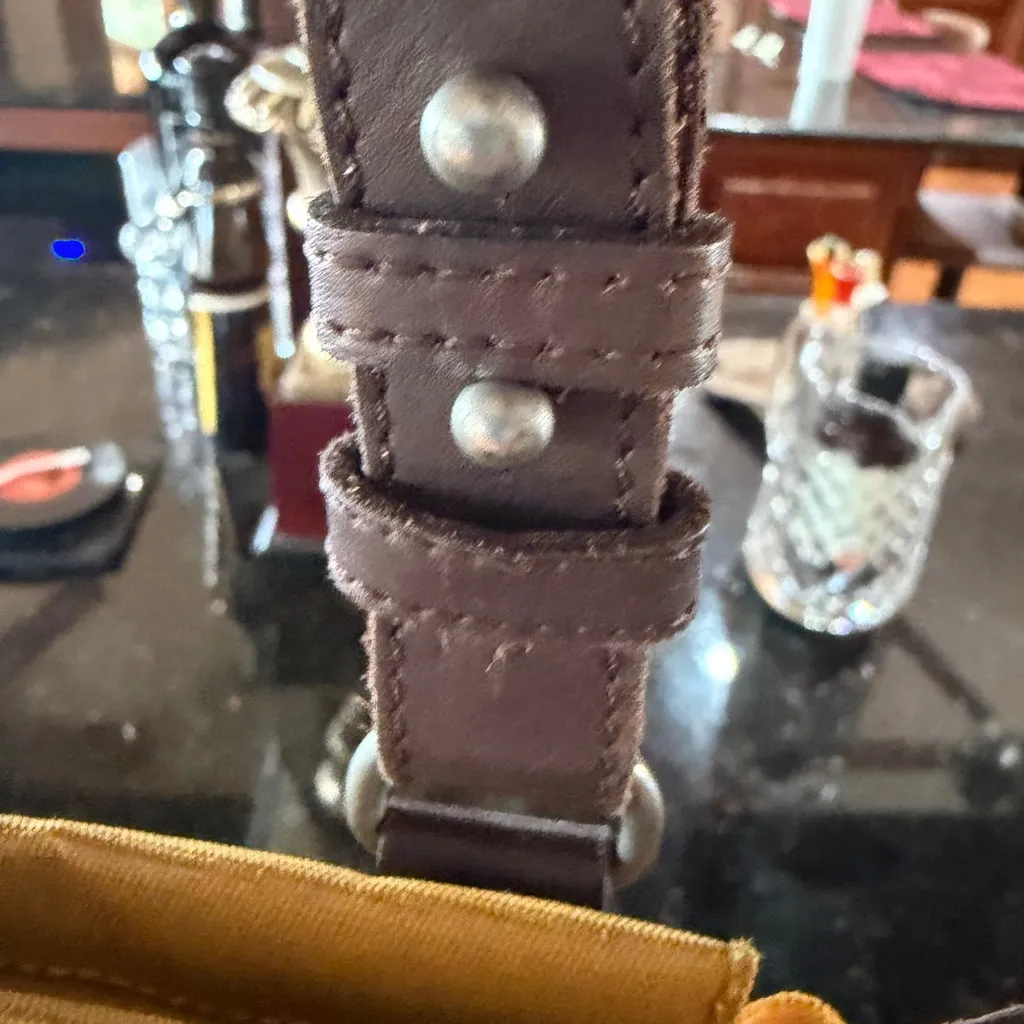 Chic Woven Crossbody Bag with Yellow Accent - Image 5