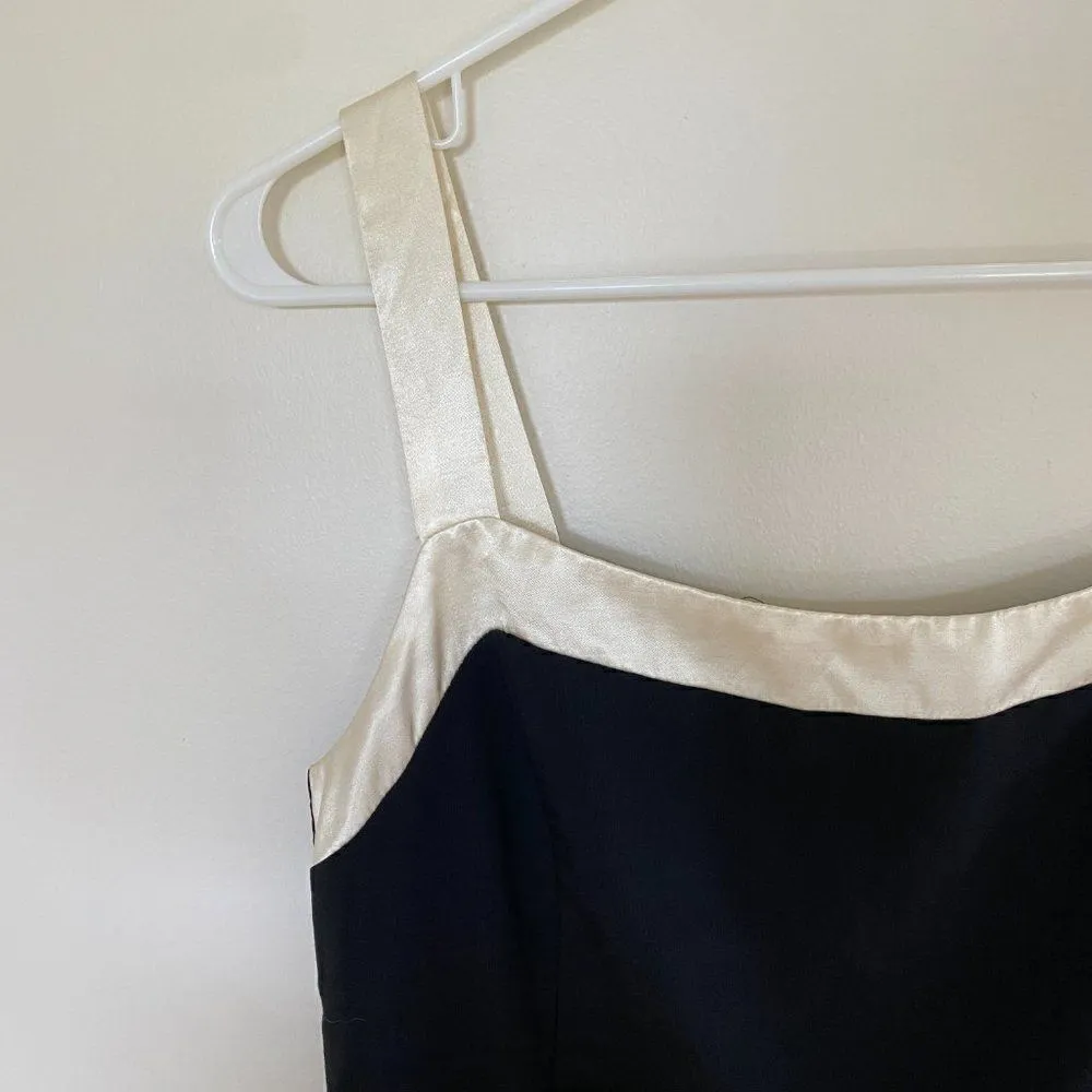 Ruby Rox Black White Trim Shift Mini Dress Size 9 Formal Y2K - Image 3