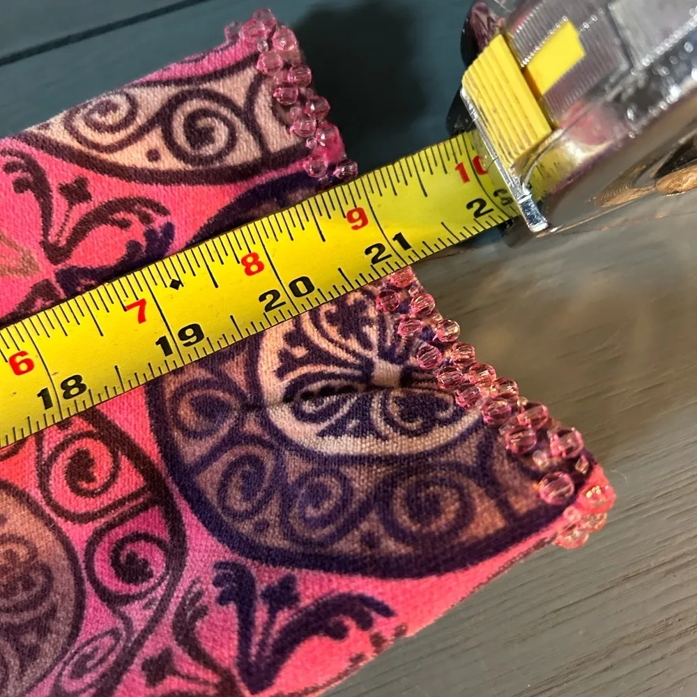 Anthropologie Pink and Purple Velvet/Beaded Women's Jacket/Blazer, Size 12 - Image 11