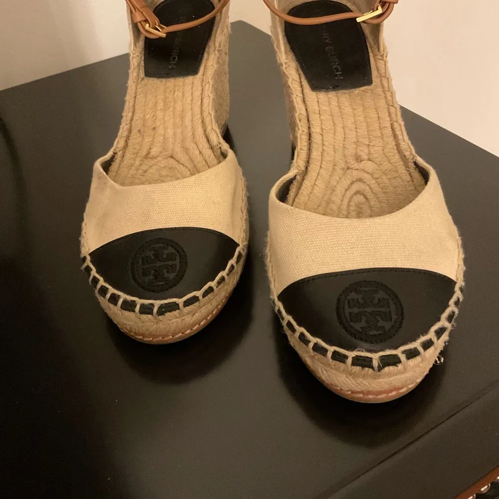 Tory Burch Color Block Wedge Espadrille Sandals - Image 5