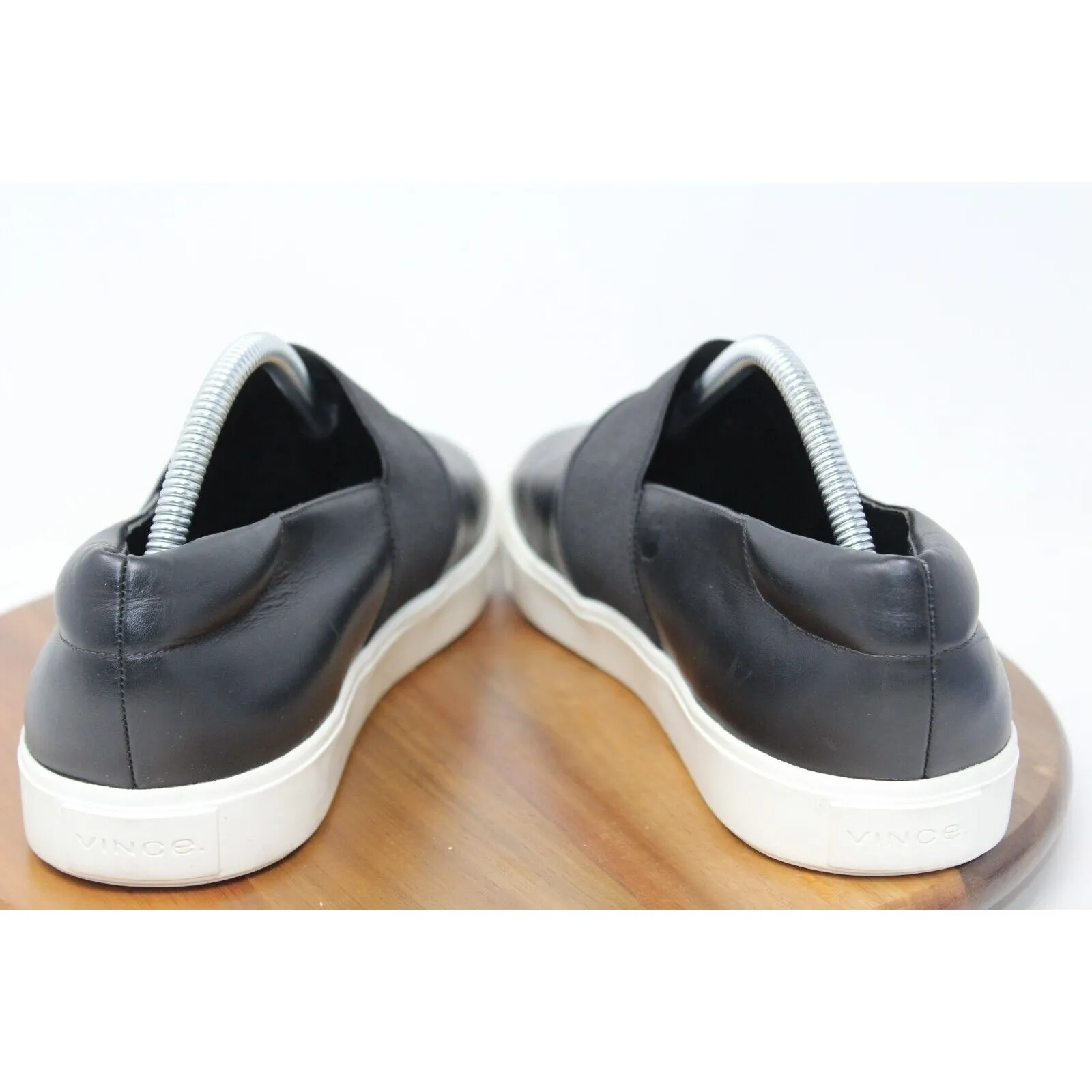 Vince Sneaker Womens Leather‎ Corbin Slip on Black Shoe Size 11.5 M US 41.5 EU - Image 3