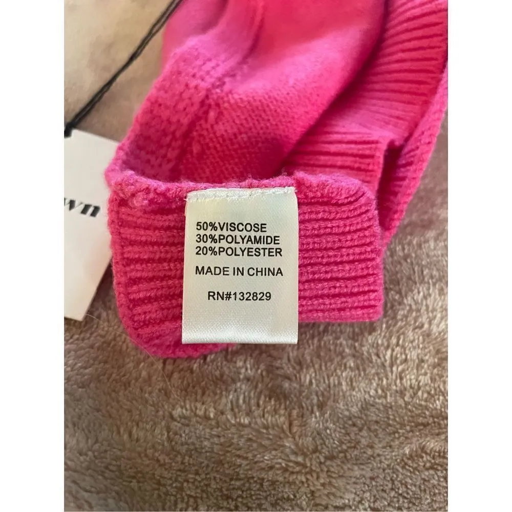 REVOLVE Superdown Lucia Open Back Sweater Pink Size S - Image 4