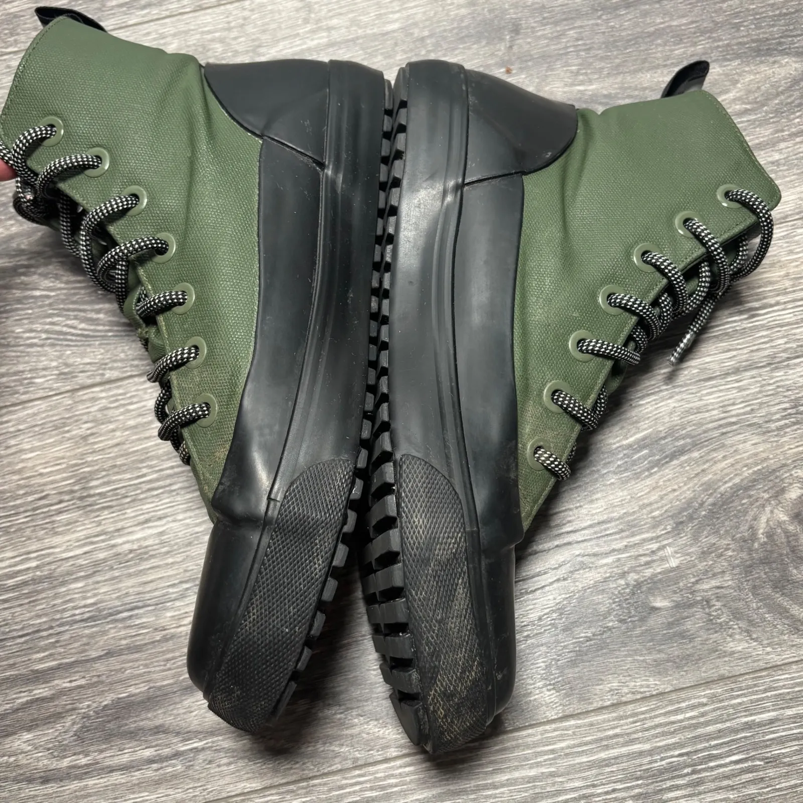 Hunter X Target High Top Green and Black Rain Boots Unisex Men's 7.5 Womens 9.5 - Image 10