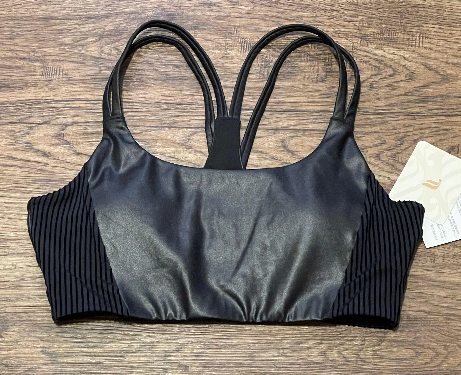 NWT  Principal Motion365+ Low Impact Bra Black Shine Size XS - Image 3