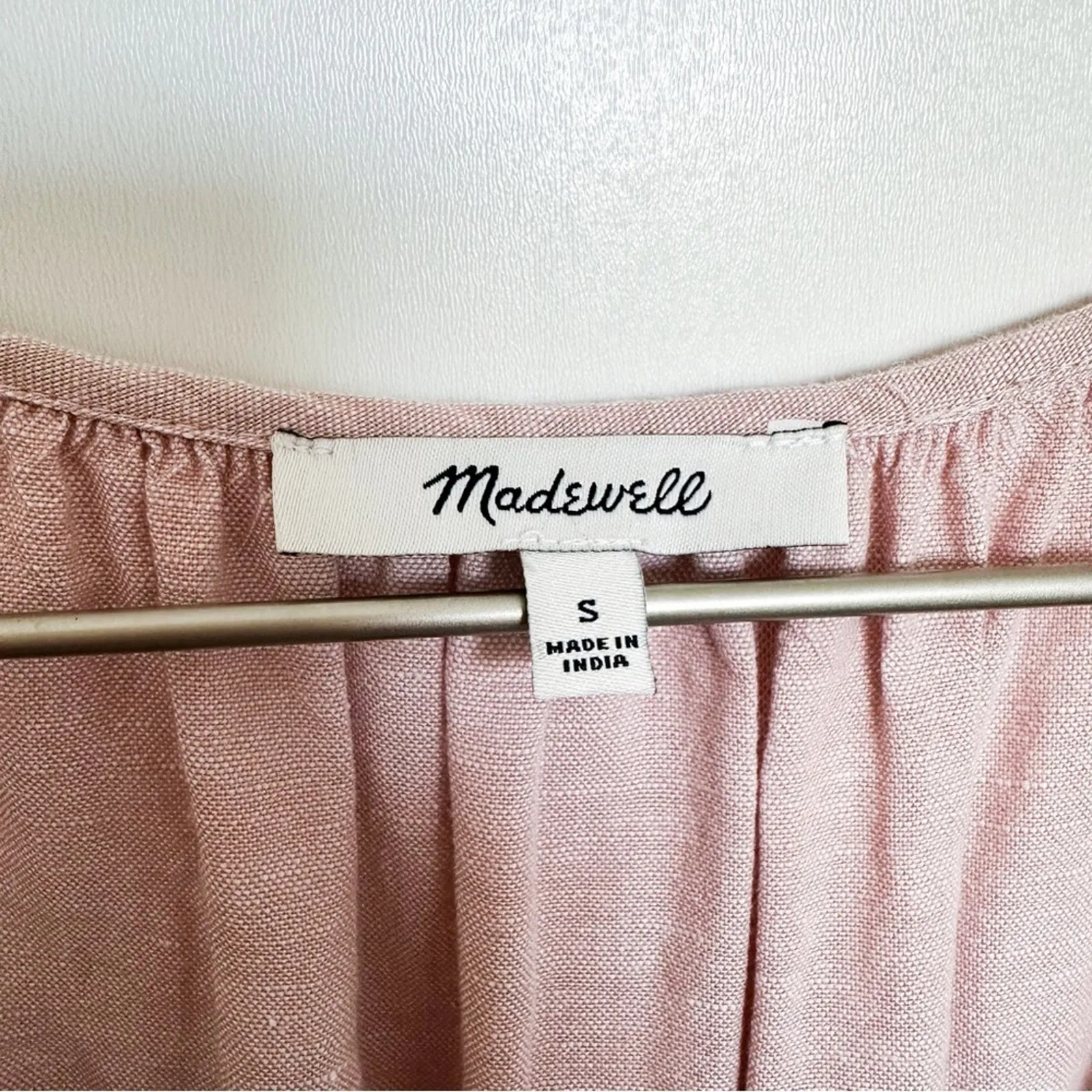 Madewell Linen Blend Lorelei Mini Dress - Image 7