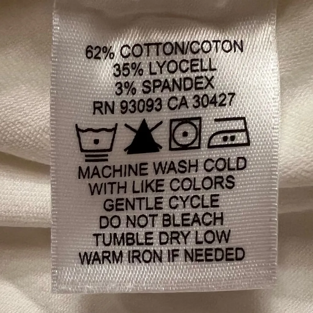 NIC+ZOE Seams All Day Denim‎ Slim Pull-On Crop Pant in Paper White Plus Size 20W - Image 10