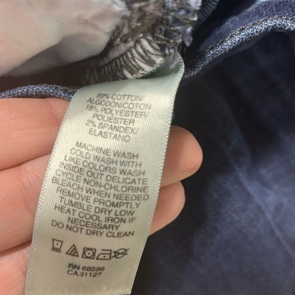 DKNY Skinny Ankle Dark Wash Denim Jeans Size 4 - Image 4