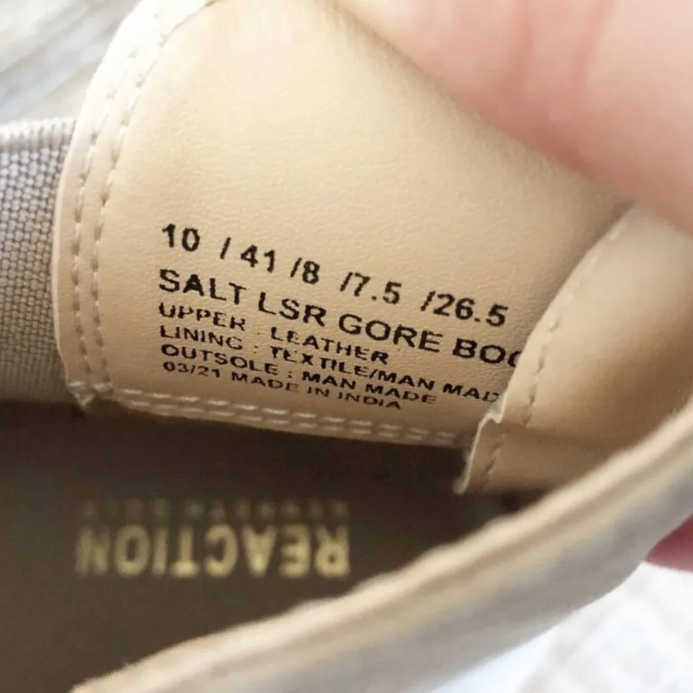 Kenneth Cole Women’s Size 10 Sand Tan Salt Laser Cut Gore Ankle Booties - Image 9