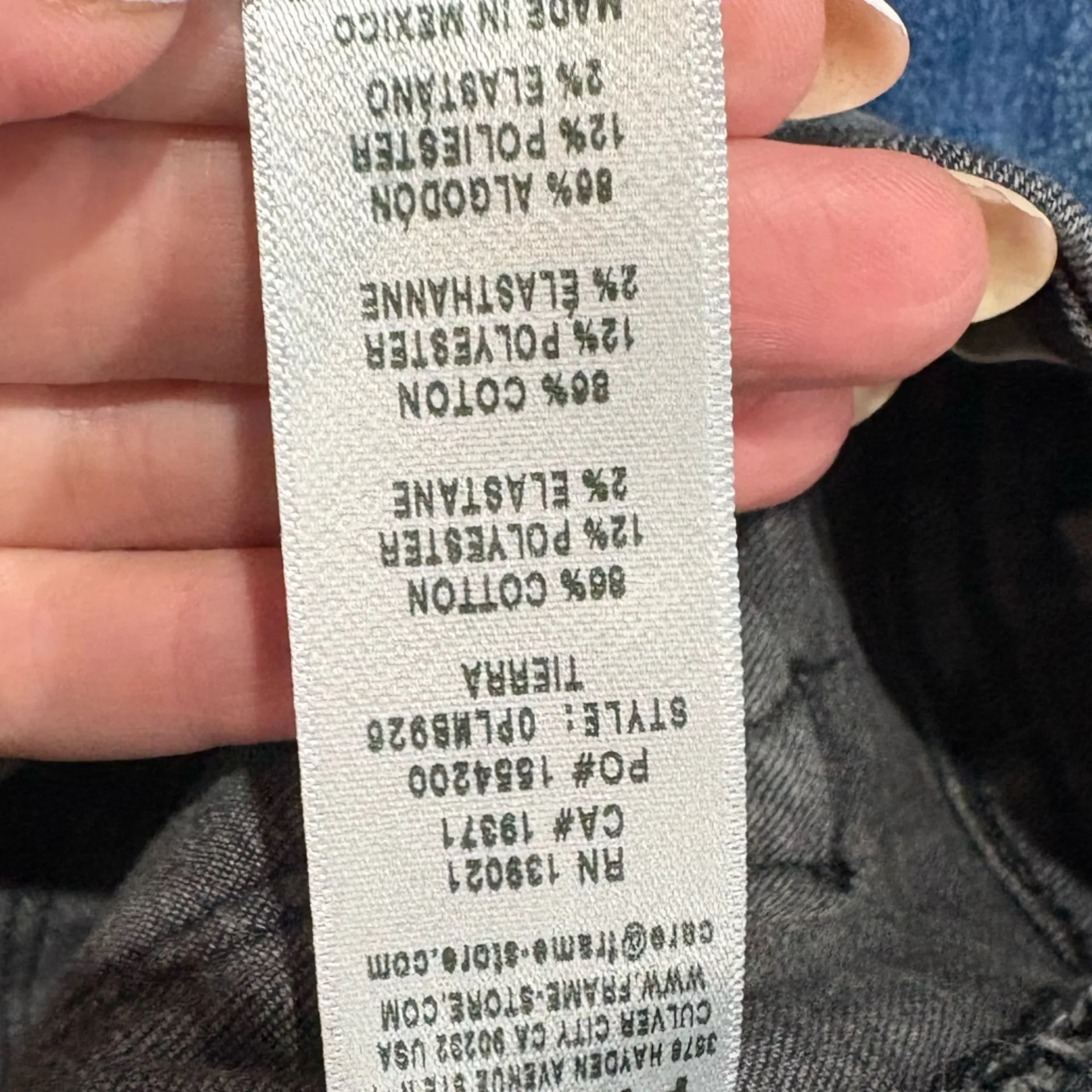 Frame Denim Le‎ Mini Boot Black Wash Jeans- Size 27 - Image 6