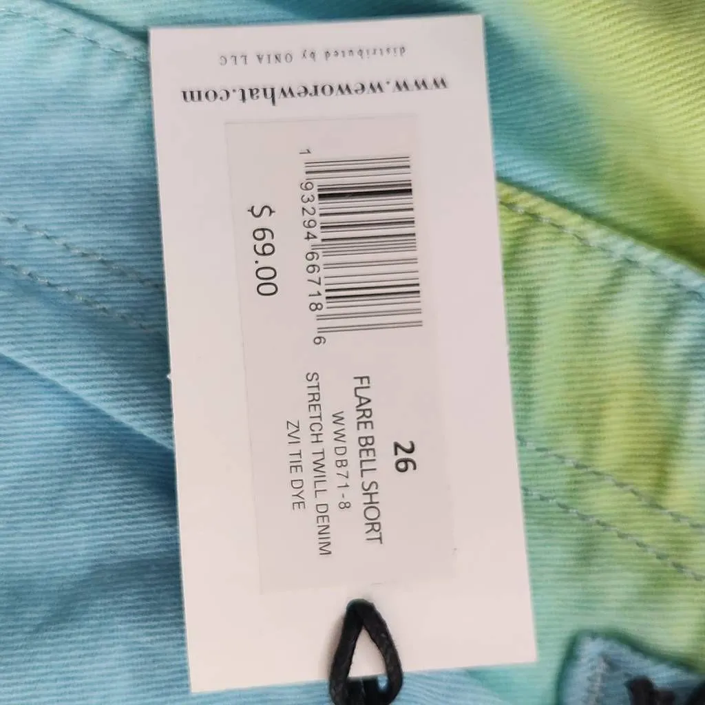 WeWoreWhat Tie-Dye Denim Cut Off Shorts NWT Size 26 Revolve jean shorts - Image 8