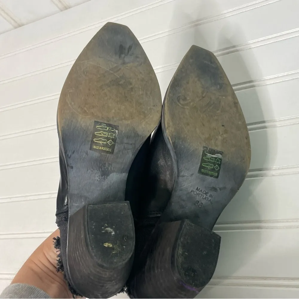 Free People Wild Things Leather Point Toe Mule 616 - Image 10