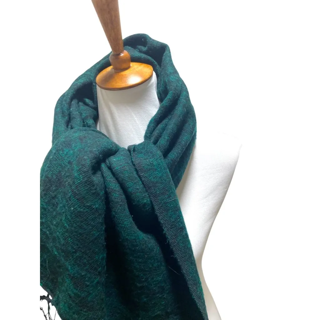 Cheppu From Himalaya Made In Nepal Blanket Scarf Green One Size - Image 7