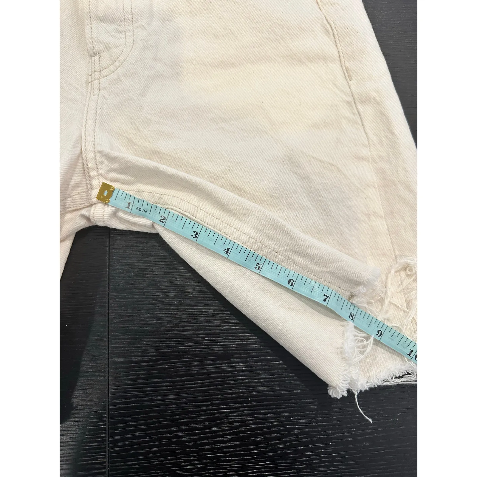 Rag & Bone Maya High Rise Walking Short Bone White size 25 - Image 6