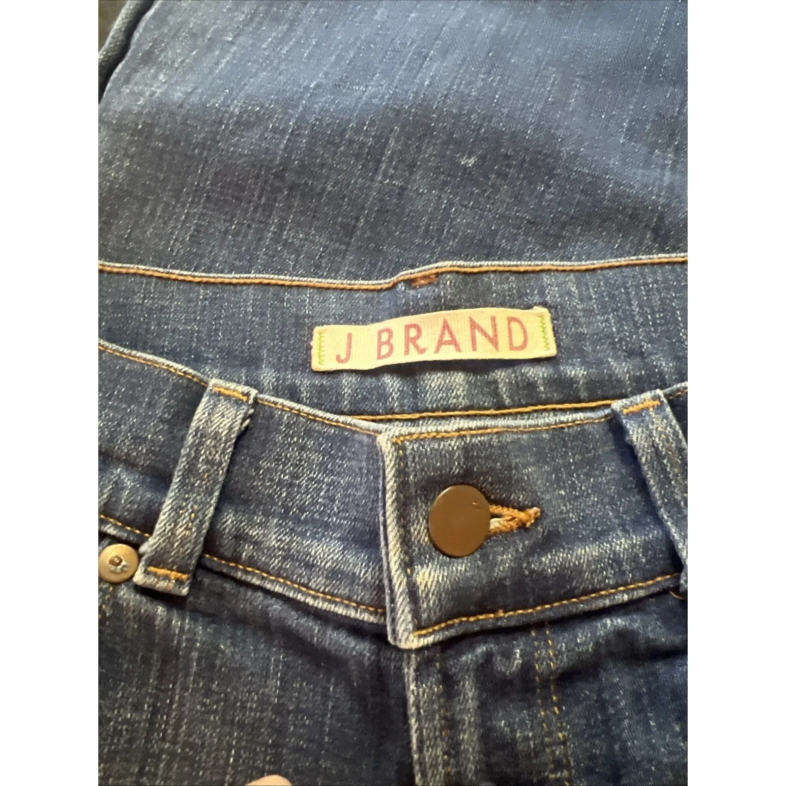 J‎ BRAND LOVE STORY BELL BOTTOM Y2K Low Rise Bayou Wash Stretch Denim Jeans 27 - Image 2