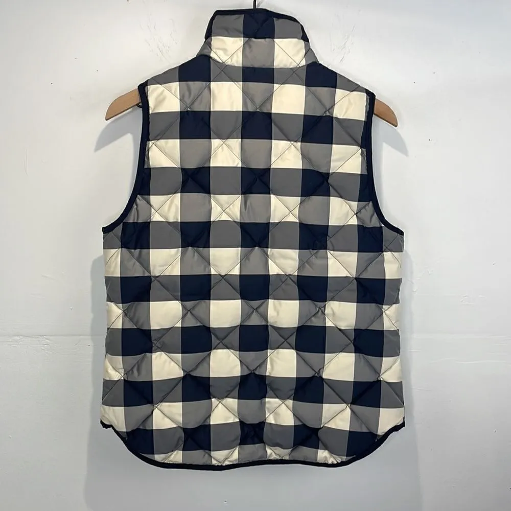 J. Crew Excursion Quilted Vest in Buffalo Plaid Check Size small - Image 5