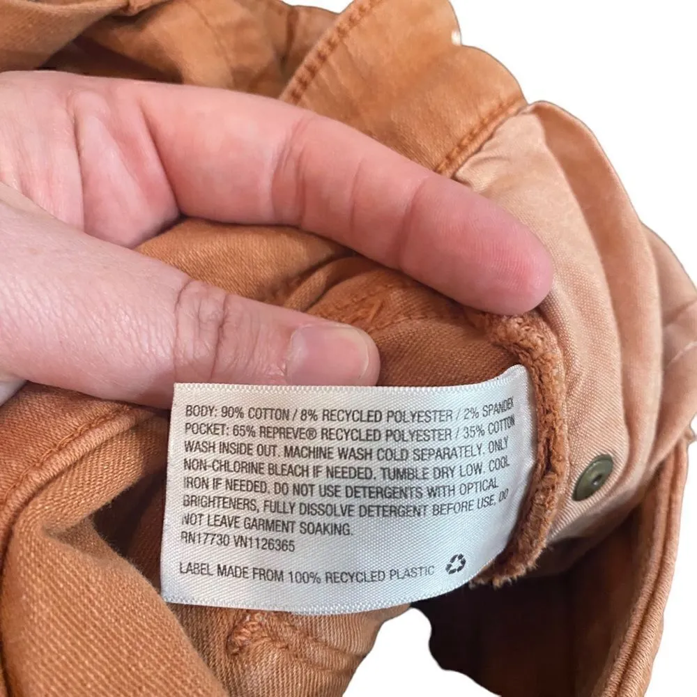 Universal Thread rust color jeans shorts size 2/26R cuffed pockets - Image 4