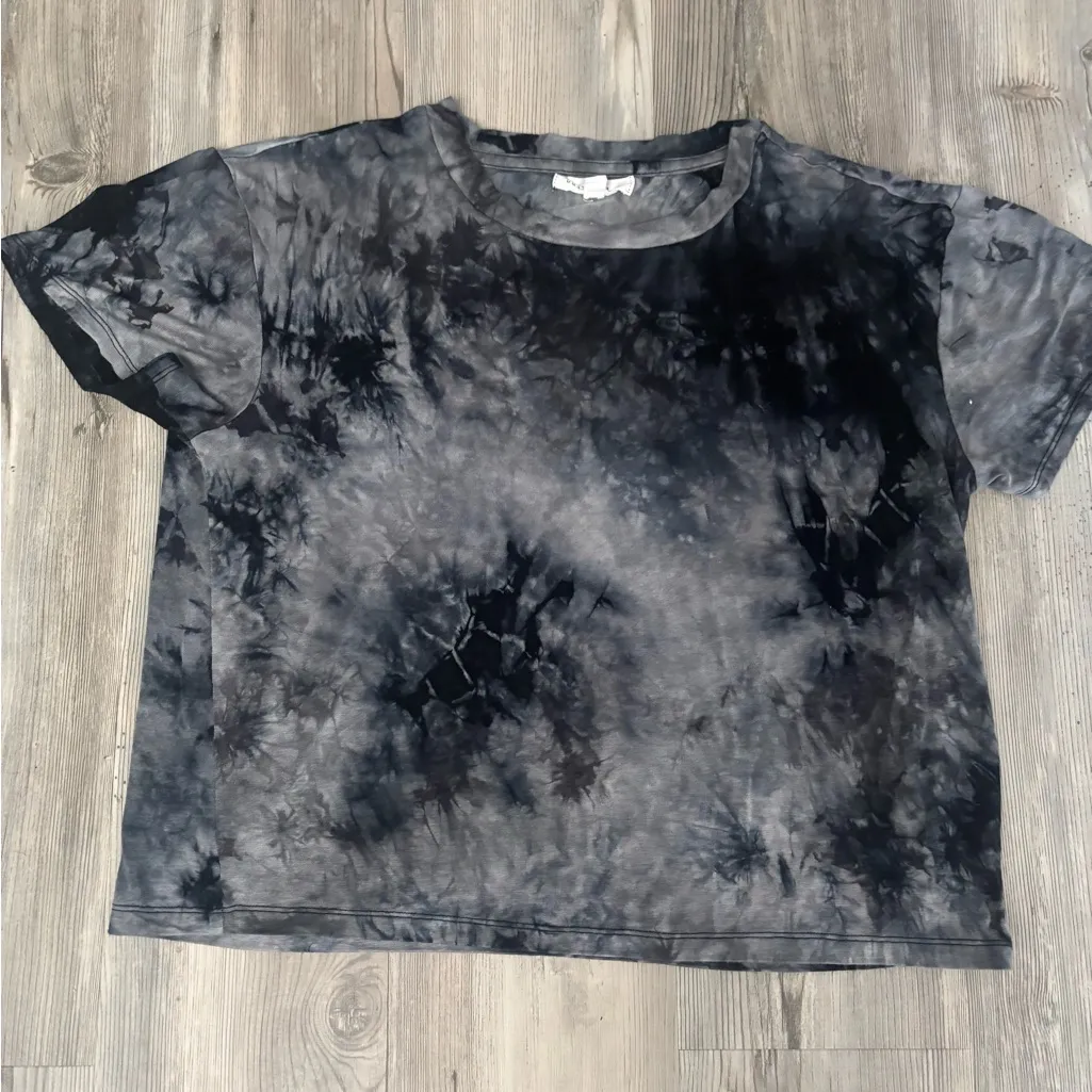 Bailey Blue Black and Gray Tie-Dye Short Sleeve Tee - Image 7
