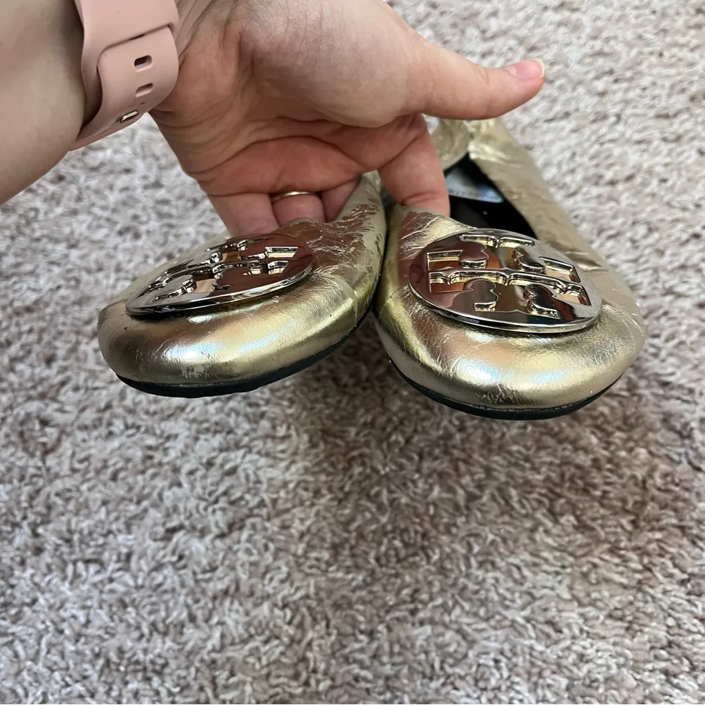 Tory Burch  Metallic Flats - Image 2