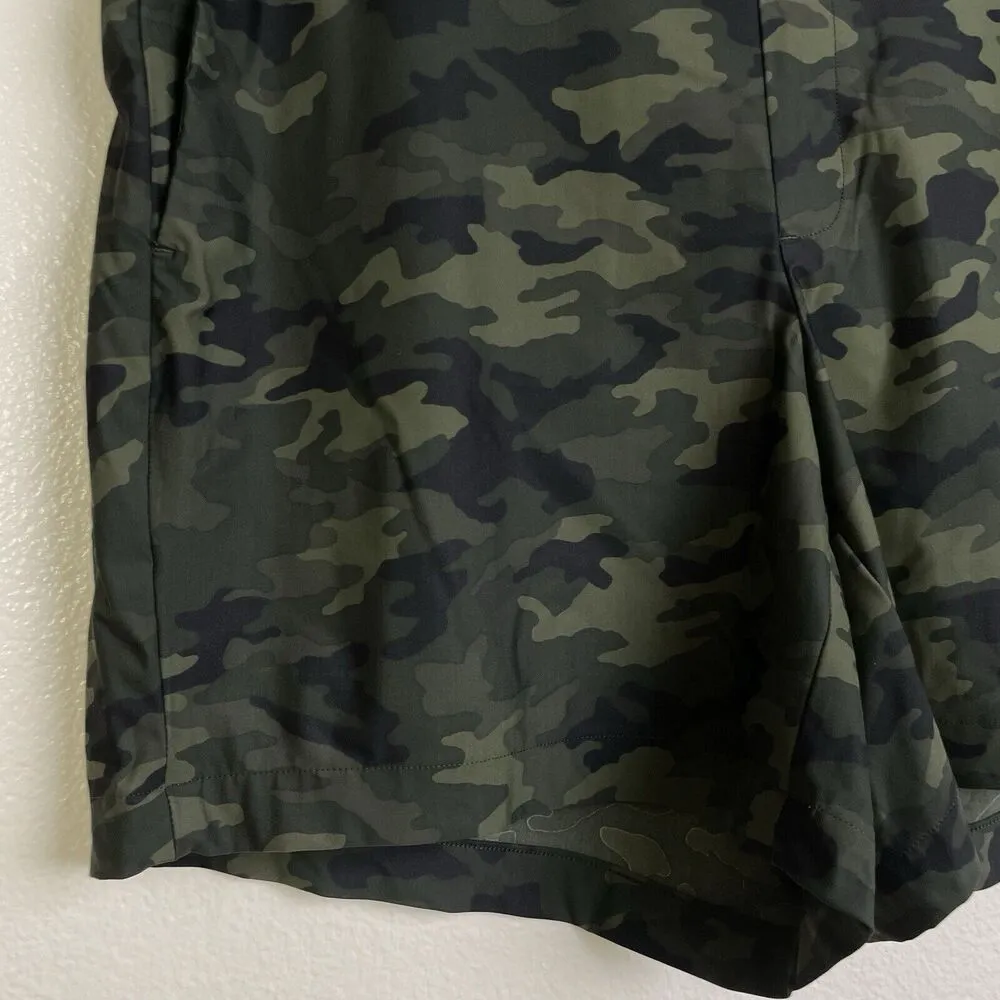 Spanx Sunshine Shorts XL Green Womens Pull On 4-Way Stretch Casual Army Pockets - Image 4