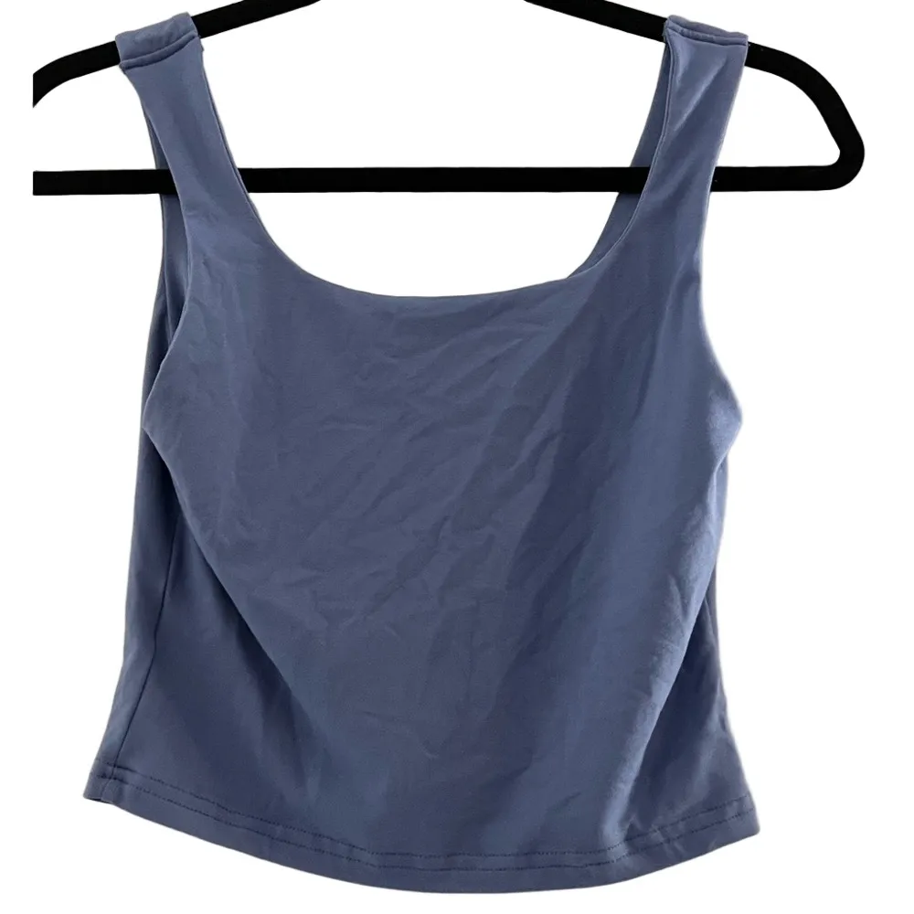 SHEIN Blue Fitted Tank Top - Image 2