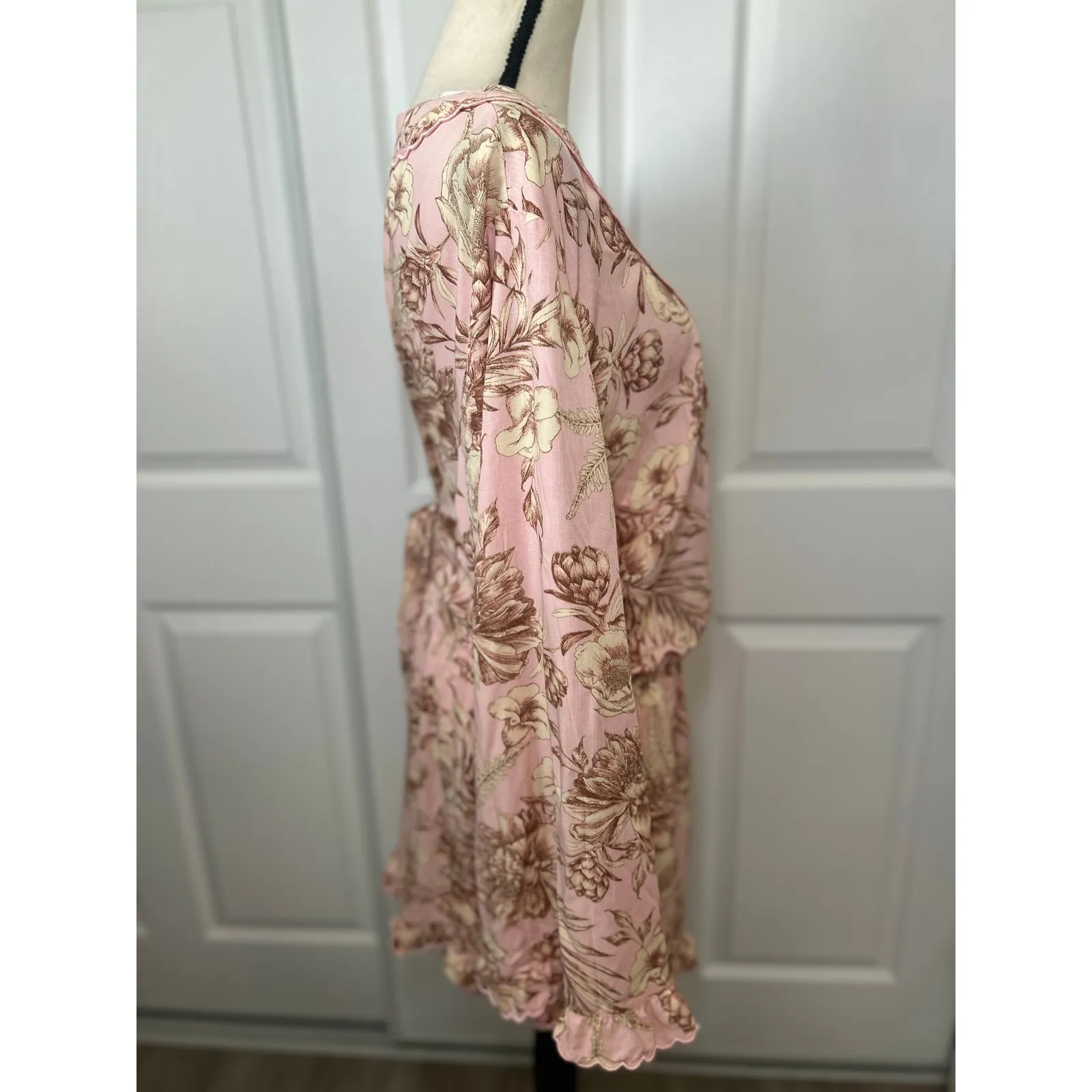 Agua Bendita × Target Romantic Floral Print Flare Long Sleeve Romper Size 1X - Image 12