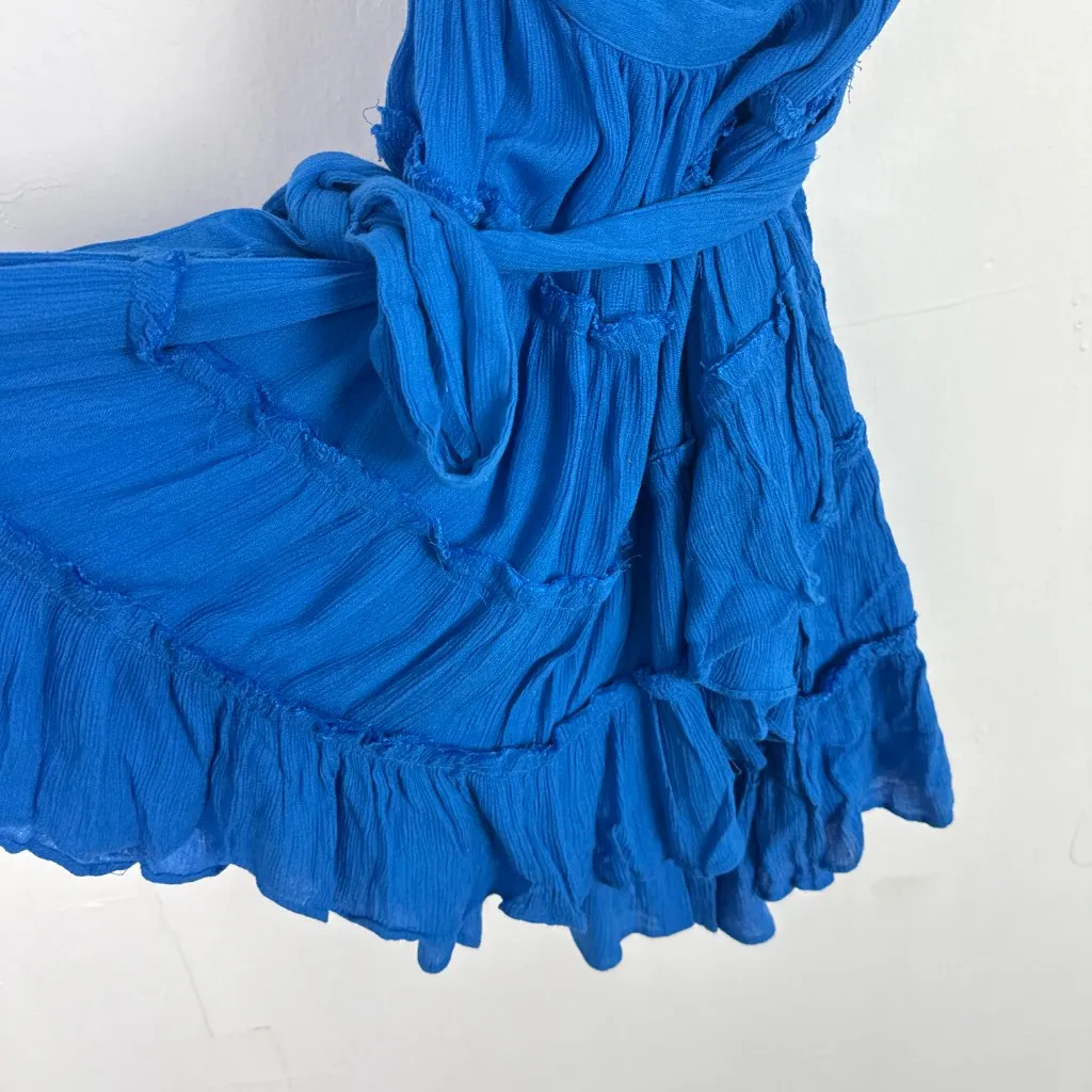 NWT Free People Hot Dang Mini Dress Cutout Blue Size Small S NEW - Image 6