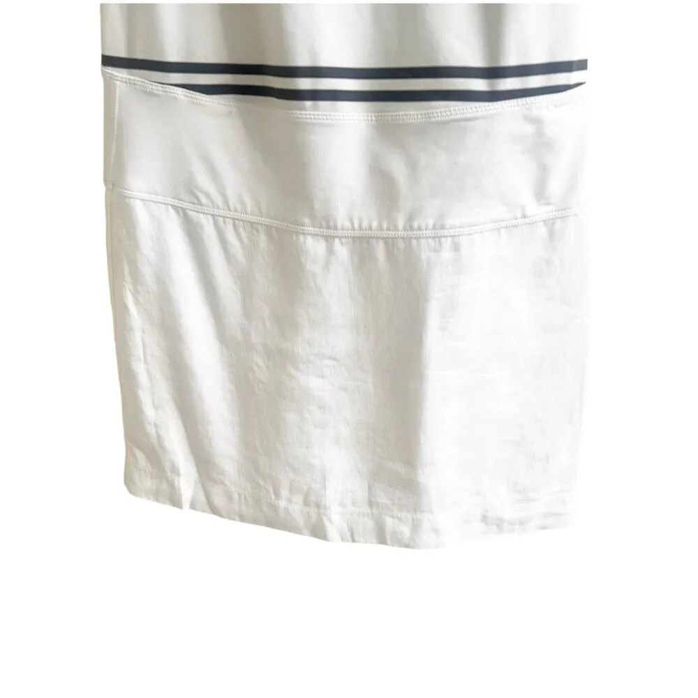 Lululemon Blissed Out Tank Dress Size 2 Striped White Gray Tennis Pickleball - Image 6