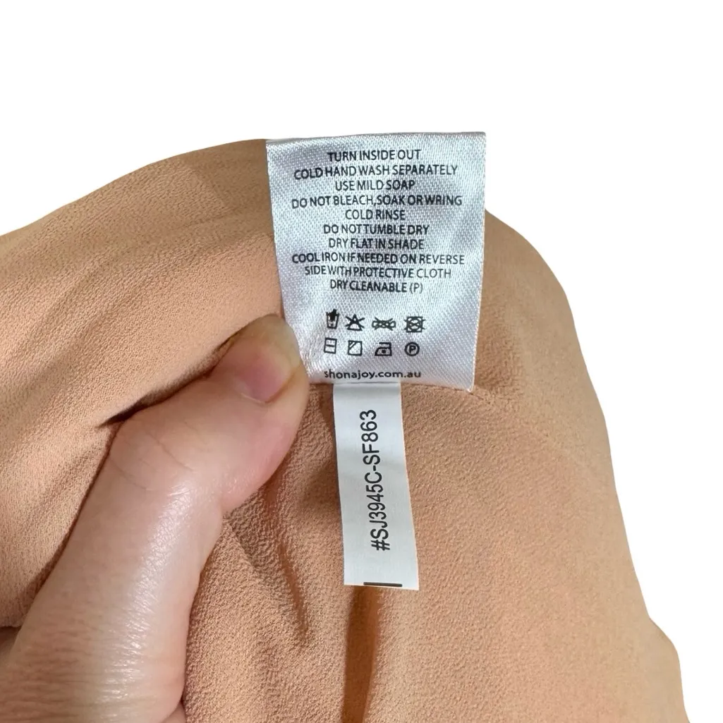 NWT Shona Joy La Lune Ruched Laced Backless Slip Maxi Dress Desert Rose AU10/US6 - Image 15