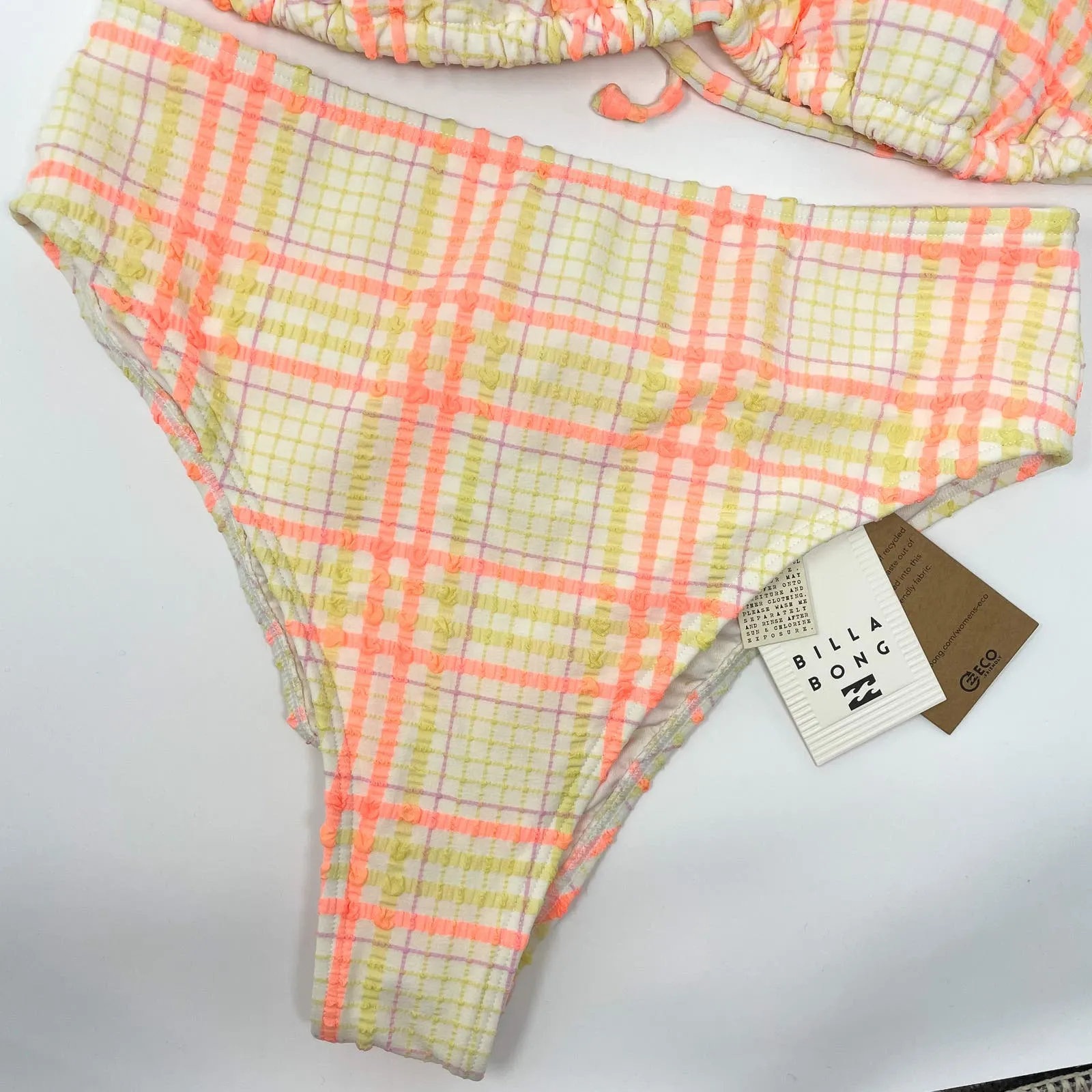 BILLABONG Plaid Bikini Set S/M - Image 14