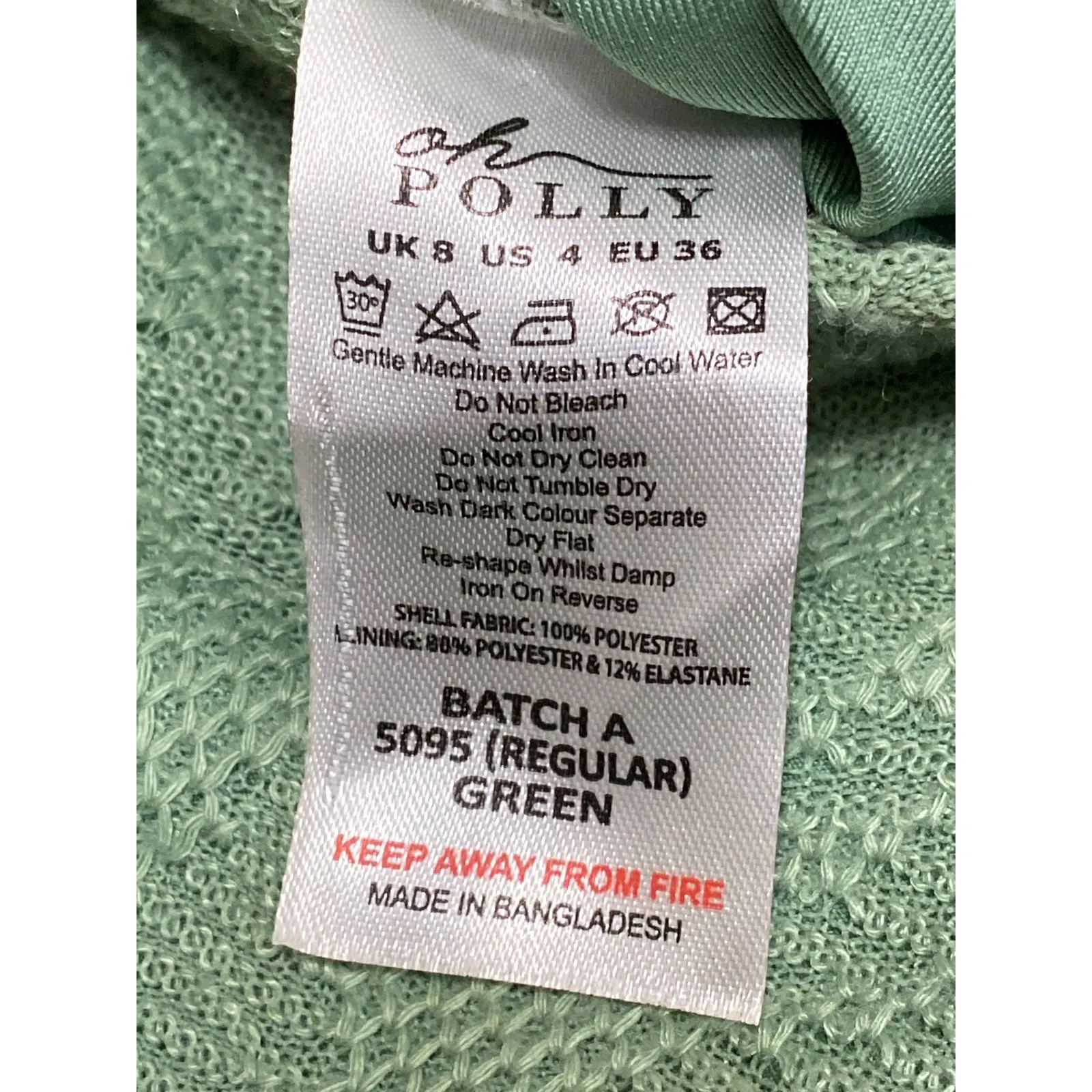 Oh Polly Women's Green High Rise Lace Up Back Flare Bootcut Bell Bottom Pants 4 - Image 4