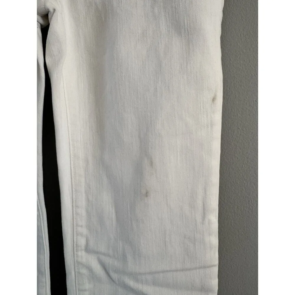 NWD Madewell Mid Rise Kick Out White Stretch Denim Jeans Women’s Size 23 - Image 6