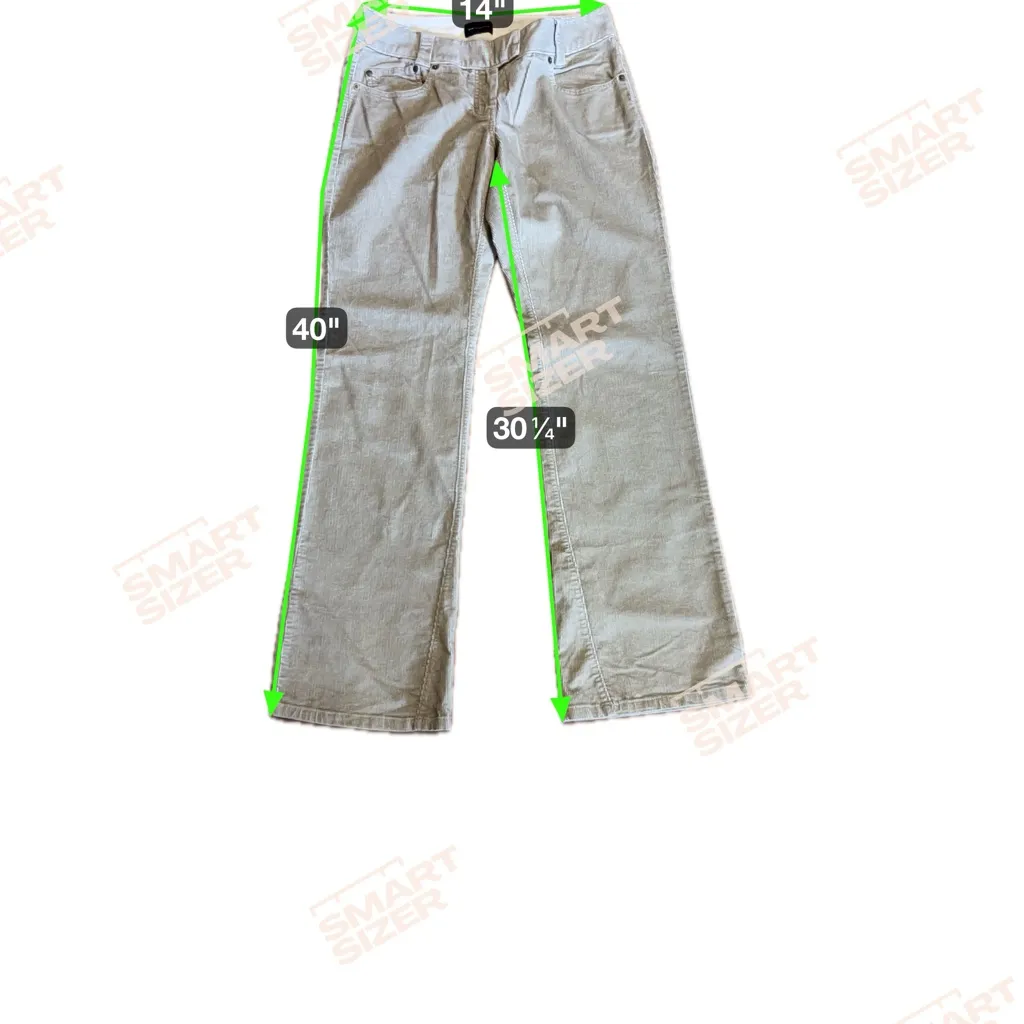 The Limited Tierney Fit Corduroy Straight Leg Pants Size 8 Green color - Image 3