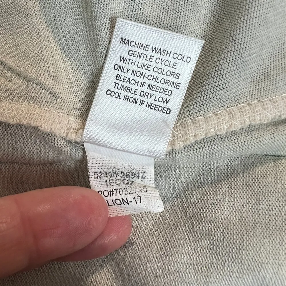 One World Tunic Top Womens 1X Green Funky Boho Velvet Front Wearable Art to Wear - Image 11